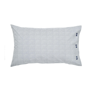 Sutton Pair of Standard Pillowcases, Denim Blue