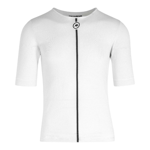 Mens Assosoires Summer SS Short Sleeve Baselayer Top (White)