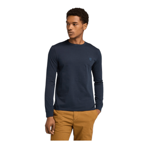 Mens Dunstan River Long Sleeve Casual T-Shirt (Blue)