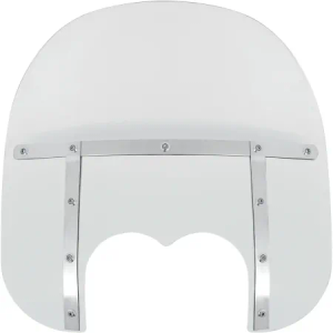 Memphis Shades 15 Inch Fats Windshield Clear for Harley Davidson 2008-2017 FXDF Dyna Fat Bob - Dual Headlight (MEM6730)