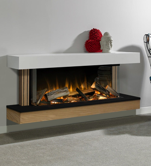 Evonic Welford Wall Mounted Electric Fireplace Suite-1350mm - 53 Inch