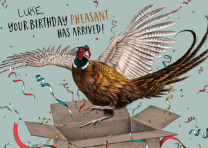 Moonpig Your Birthday Pheasant Has Arrived Birthday Card