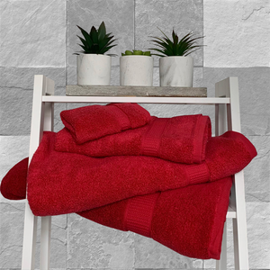 500gsm Zero Twist Red Signature Cotton Towel Range Ht