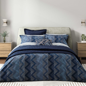 Sutton Duvet Cover SET, Denim Blue