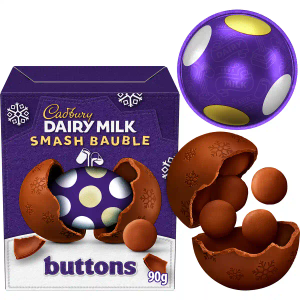 Cadbury Dairy Milk Buttons Smash Bauble 90g