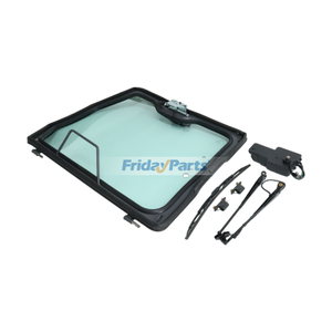 Cab Door Assembly with Wiper Kit 6730822 6178807 for Bobcat Loader 773 A300 S100 S150 S175 S185 S205 S250 S300 S330 T110 T180 T190 T250 T300 T320