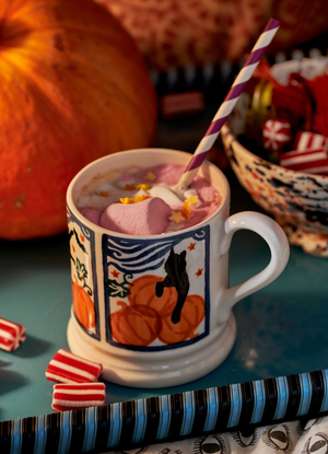 Seconds Cats & Pumpkins 1/2 Pint Mug