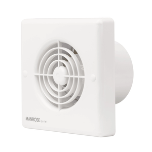 Manrose QF100T 100mm Quiet Bathroom Extractor Fan