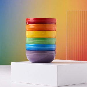 Le Creuset Rainbow Set Of 6 Stoneware Coupe Cereal Bowls