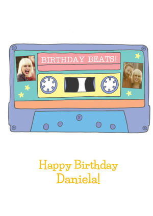 Moonpig Birthday Beats Photo Upload Birthday Card