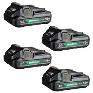 Metabo HPT HPT-382310M 18V 2.0Ah Lithium-Ion Battery with Fuel Gauge 4-Pack