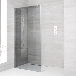 Milano Portland - 1000mm Wet Room Screen - Chrome