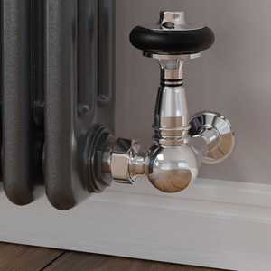 Ascott Traditional TRV Corner Chrome Radiator Valves