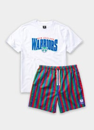 Bleacher Athletic New Zealand Warriors NRL T-Shirt and Short PJ Set