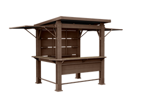 Signature Bar‑B‑Q Gazebo with Extendable Sliding Side Panels