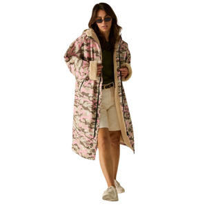 Regatta Outdoor Active Adults Waterproof Changing Robe - L/XL / Quartz Pink Camo
