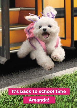 Moonpig Back To Scool - It's Back To School Time