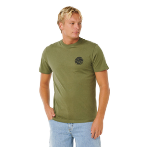 Rip Curl Mens Wettie Icon Graphic Short Sleeve T-Shirt - M / Surplus Green