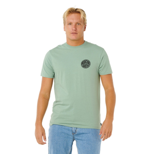 Rip Curl Mens Streamline Pass Graphic Short Sleeve T-Shirt - M / Aloe