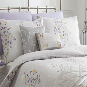 Felicity Silver Cotton Rich Duvet Set King Bed