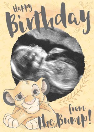 Disney Lion King Simba Birthday Card From The Bump Photo Upload