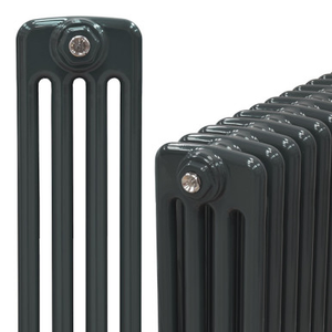 Classic Anthracite 3 Column Radiator H600 X W996