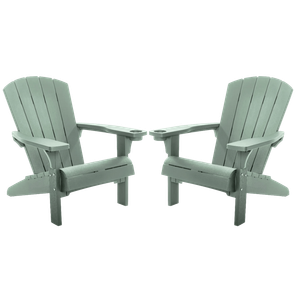Alpine Adirondack Chair, Set of 2 - Vintage Green