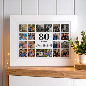 80th Birthday Gift Ideas Custom Photo Montage
