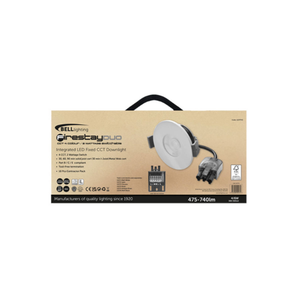 Bell 11377V2 Duo 4/6w Firestay 4xCCT 2 Wattage Switchable LED x10 Downlights c/w White Bezels