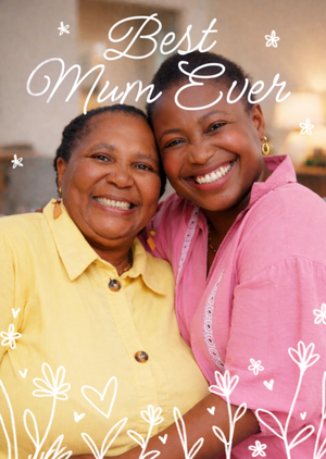 Moonpig Best Mum Ever Photo Upload Mother's Day Card
