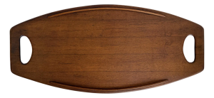 1960s Dansk Teak Surfboard Serving Tray by Jens Quistgaard, Made in Denmark