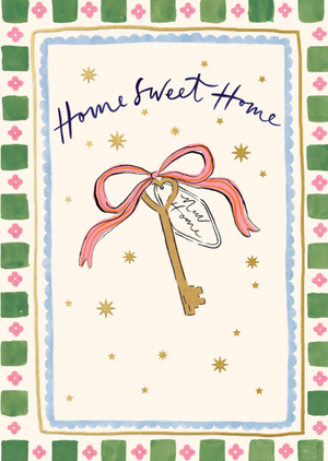 Paperlink Hand Drawn Key Home Sweet Home New Home Card