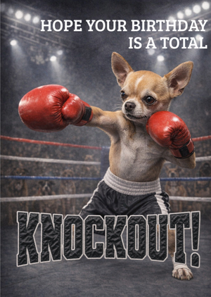 Moonpig Hope Your Birthday Is A Total Knockout Card