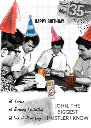 Moonpig The Biggest Hustler Personalised Happy Birthday Card