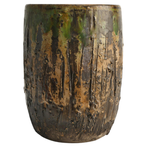 Scandinavian Modern Brutalist Stoneware Vase from Tilgmans, Sweden, 1960s