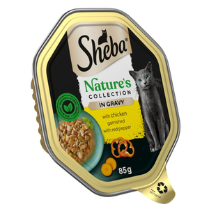 Sheba Natures Collection Adult Wet Cat Food in Gravy (Mixed Selection) - Pack Size : 22 x 85g Trays