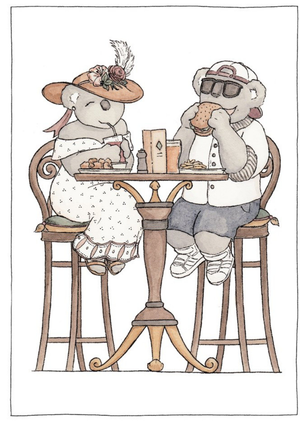 Moonpig Erlenmeyer Koala Bear Food Birthday Card