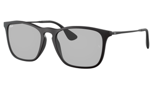Ray-Ban RB4187 Chris Prescription Sunglasses - Black Rubber, Ray-Ban Clear