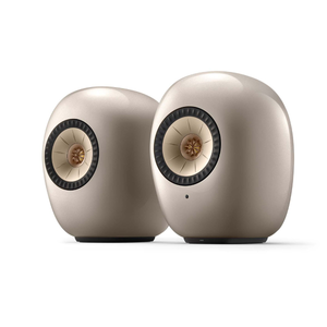 KEF LS Luxe Wireless HiFi Speakers - Dusk Titanium
