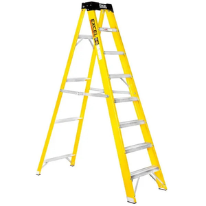 Excel 1657 Electricians Fibreglass Step Ladder 8 Tread 2.1m Heavy Duty