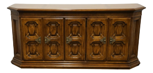 Heritage Furniture Maracay Collection Solid Pecan Italian Neoclassical Tuscan Style 70" Buffet Sideboard 183-144