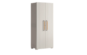 Armario escobero de exterior Groove - 180x45x80 cm. - Beige