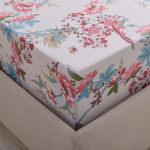 DANAE GREEN/NAT Double Fitted Sheet
