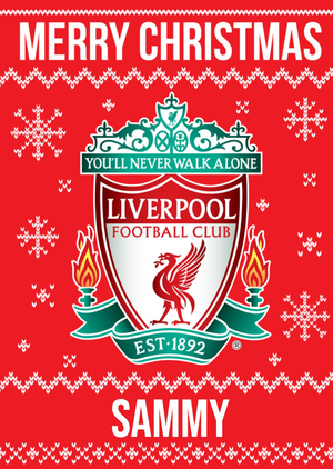 Moonpig Liverpool Fc Christmas Card