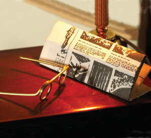 Daily Newspaper & Spectacles for 12th Scale Dolls House