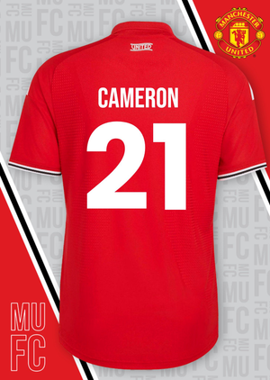 Moonpig Manchester United Personalised Shirt Card