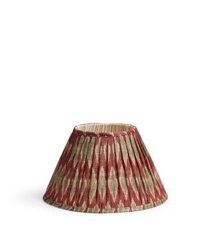 Argyle Lampshade 35cm - Warm Red