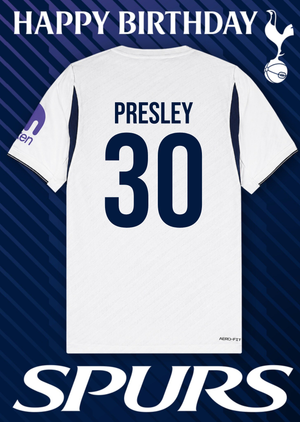 Moonpig Tottenham Hotspur Fc Football Shirt 30th Birthday Card