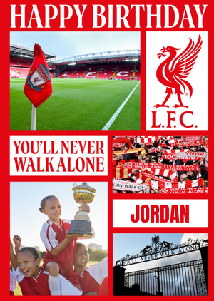 Moonpig Liverpool Fc You'll Never Walk Alone Photo Upload Birthday Card