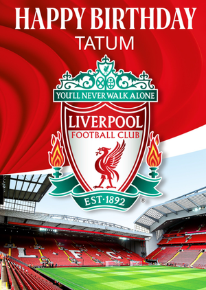 Moonpig Liverpool Football Club Stadium Birthday Card